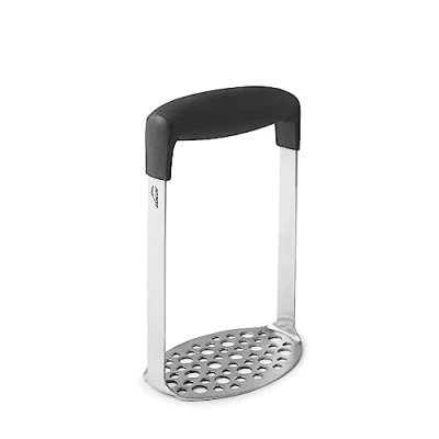 Imagen de Lacor 62897 Aplastador de Patatas Cocidas, Prensa Patatas, Utensilios Cocina, Máxima Durabilidad, Robusto, Mango Ergonómico, Apto para el Lavavajillas, Acero Inoxidable 18/10, Negro