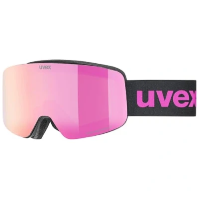 Imagen de Uvex pwdr FM Gafas de esquí, Niños unisex, black matt/pink clear, one size