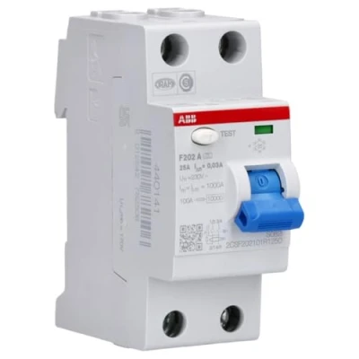Imagen de ABB 2CSF202101R1250 Disyuntor diferencial (2 polos, 25 A, 0.03 230 V)