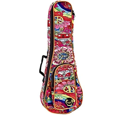 Imagen de ORTEGA Estuche para Ukeleles Soprano con Correas de hombro Peace 68, KUB 68 SO