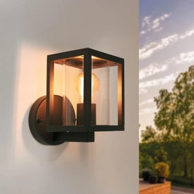 Imagen de Ledvion Lámpara aplique LED de Moderno y Negro, Conexión E27, IP44, luz exterior, iluminación jardín, fachadas, pared