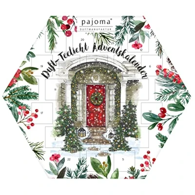 Imagen de pajoma Velas de Adviento hexagonales, Color Azul, Blue, 32x37x3,8, 620 Unidades