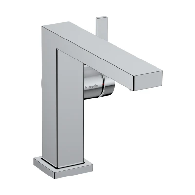 Imagen de hansgrohe Tecturis E Fine grifo lavabo con vaciador automático, ahorro de energía (CoolStart), monomando 133 mm, mezclador agua (EcoSmart+), cromo, 73023000