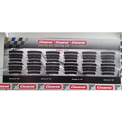 Imagen de Carrera 20020578 Curves 4/15 (12) Slot Car Accessory, Multicolor, 10 x cm