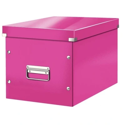 Imagen de Leitz Caja de almacenaje cúbica, Tamaño grande, Rosa, Click &amp; Store, 61080023