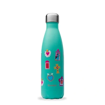 Imagen de Qwetch Botella Isotérmica Originals Amor 500ml Nómada de Acero Inoxidable 24h Frío y 12h Caliente Impermeable, Libre BPA Reutilizable