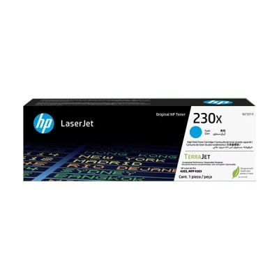 Imagen de HP Color LaserJet Pro MFP 4303fdn 230X (W2301X) toner cian de alta capacidad (original)