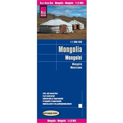 Imagen de Mongolia, mapa impermeable de carreteras. Escala 1:1.600.000 impermeable. Reise Know How.: world mapping project (Mongolia (1:1.600.000))