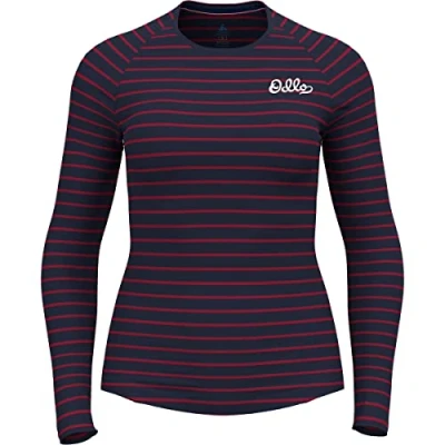 Imagen de Odlo Mujer Camisa de manga larga con estampado rayas ACTIVE WARM ORIGINALS ECO