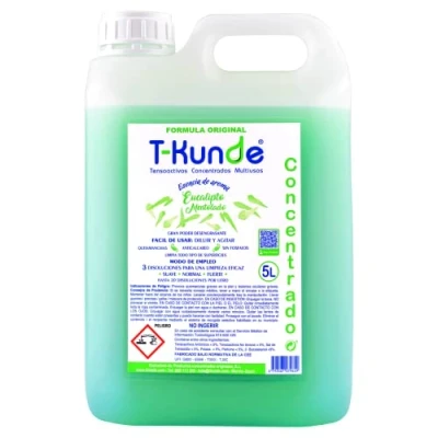 Imagen de Bidón 5 Litros Concentrado Aroma Eucalipto Detergente Tensoactivo y Multiusos Para Limpieza: Uso Profesional Doméstico Equivale a 75 de Disolución
