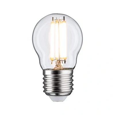Imagen de Paulmann 28655 lámpara LED filamento gota 6,5 vatios clásico bombilla regulable clara 2700 K blanco cálido E27