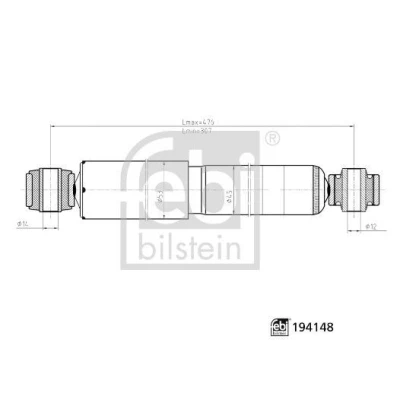 Imagen de FEBI BILSTEIN 194148 Amortiguador VOLKSWAGEN: CADDY 3, 4 Kombi