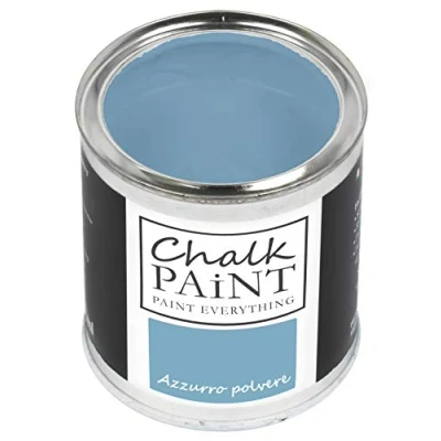 Imagen de Chalk Paint Everything® Pintura tiza Azzurro Polvere vuelva a dar color fácilmente todo tipo de material sin lijar (250 ml)