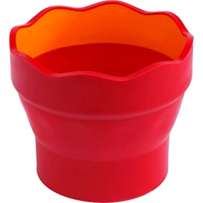 Imagen de Faber Castell 181517 Vaso para mezcla de pinturas Clic &amp; Go, color rojo