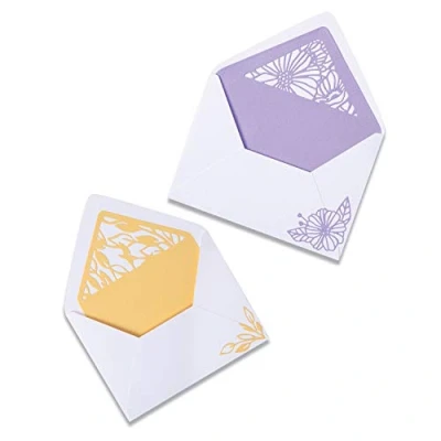 Imagen de Sizzix Thinlits 665176 Juego de Troqueles para Sobres (6 Unidades), Plástico Papel, Multicolor, Talla única