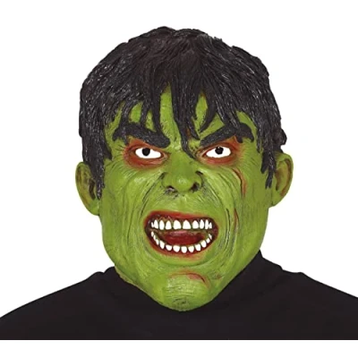Imagen de FIESTAS GUIRCA Mascara Hombre Verde Latex