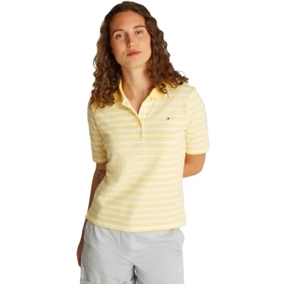 Imagen de Tommy Hilfiger REG Polo Citronella ecru stp, Mujer, Talla: XL, stp