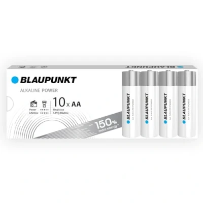 Imagen de BLAUPUNKT AA Pilas alcalinas, Paquete de 10, lo Mejor para Relojes Pared, mandos a Distancia TV, LR6BPO/10CB