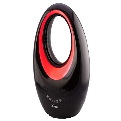 Imagen de Ardes AR4BL1 Sauron Ventilador sin palas palas, cerámica, control remoto, luz LED de noche, temporizador, táctil, oscilante