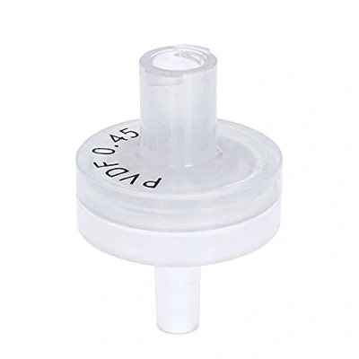 Imagen de GVS Filter Technology, Filtro de jeringa, ABLUO, 13mm, Membrana PVDF, 0.45µm, alojamiento PP, 100/pc