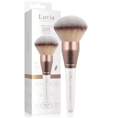 Imagen de Pincel de maquillaje profesional Luvia, Brocha para polvo XXL, grande en polvo, gigante, vegana, 202 // XL Elegance
