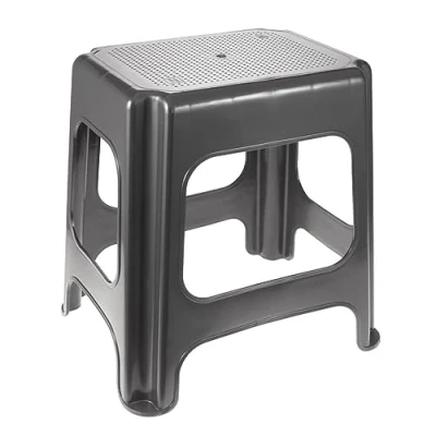 Imagen de keeeper Taburete maxi, Plástico resistente (PP), 41 x 33,5 42,5 cm, Max, Grafito