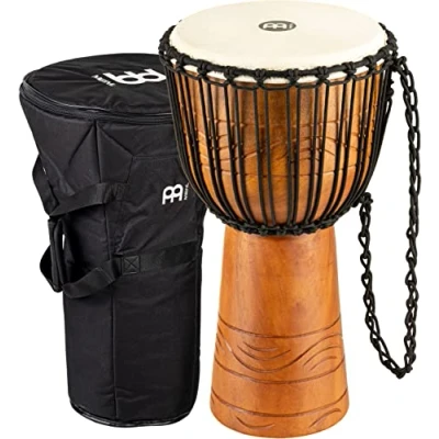 Imagen de Meinl Percussion ADJ2 XL+BAG Water Rhythm Series Djembé, 25.4 cm, medium, incluye bolsa, color marrón
