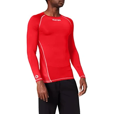 Imagen de Kempa Attitude Longsleeve Camiseta de Entrenamiento, Hombre, Rojo, L