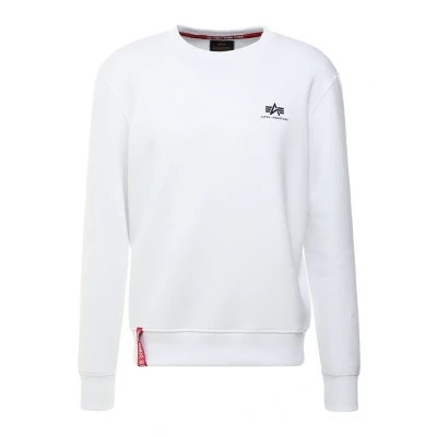 Imagen de Alpha Industries Basic Small LOGO Sudadera, Hombre, Talla: Small, White