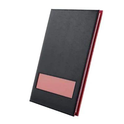Imagen de Rexel ProStyle OnView Carpeta para documentos (40 compartimentos, A4), color negro y rojo oscuro