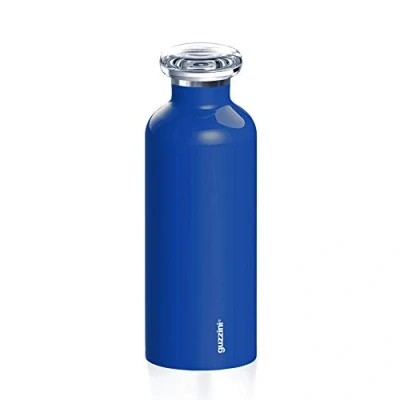 Imagen de Guzzini Energía sobre la Marcha Botellas, Copolímero de poliéster, Polipropileno, Acero Inoxidable, Azul Oscuro, 7.3 cm