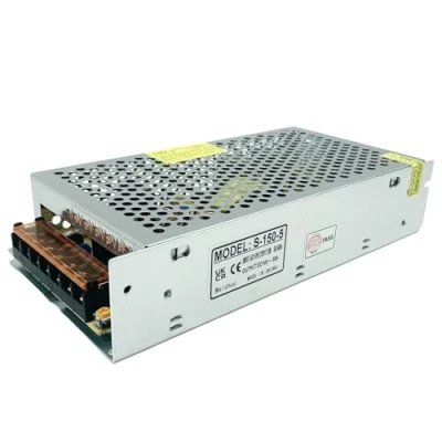 Imagen de LianShi 5V 30A 150W Fuente de alimentación conmutada Transformador estabilizador voltaje con protección contra cortocircuitos AC220V a DC5V para automatización industrial, luces LED