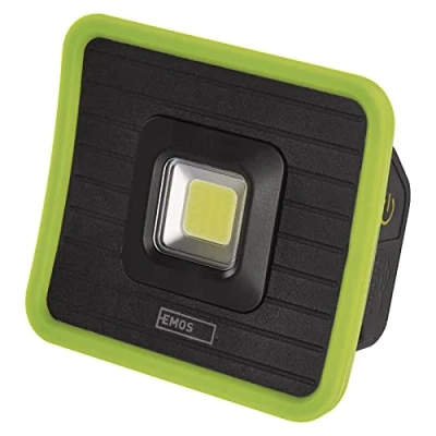 Imagen de EMOS Mini luz de trabajo LED recargable con banco energía Resistente a los golpes y al agua Máximo 1000lm, máx. 40 m 3 modos iluminación 17 horas cable micro USB IP44 para