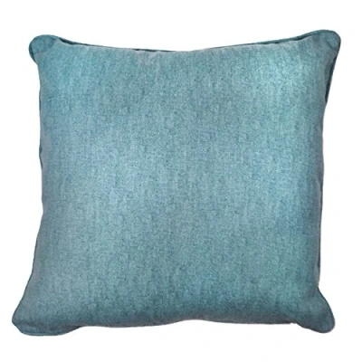 Imagen de Fusion &quot;La Sorbona, Color Liso Cojín Relleno, algodón, carbón Vegetal, 43 x cm, Azul Pastel, 43x43 cm Filled Cushion
