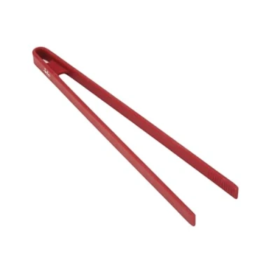 Imagen de Pinzas de cocina Jata HACC4521, Acero inoxidable/ Silicona, Resistente 230º C, Rojo