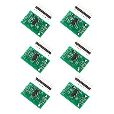 Imagen de HALJIA HX711 módulo de sensor presión peso 24 bits, AD precisión doble canal Compatibile con Arduino DIY (6 unidades)