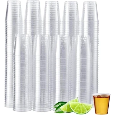 Imagen de MATANA 300 Bicchieri da Shot in Plastica Rigida, Bicchierini, 30ml Shottini Resistenti e Riutilizzabili Compleanni, Matrimoni, Natale, Barbecue, Feste