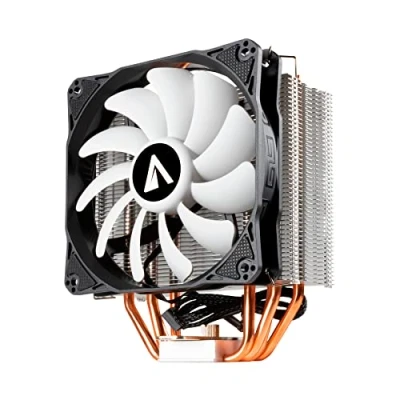 Imagen de ABYSM Gaming Disipador CPU SNOW IV en Aluminio con 4 Heatpipes de Cobre, Ventilador Silencioso PWM 120 mm, Pines, Compatible Procesadores AMD e Intel