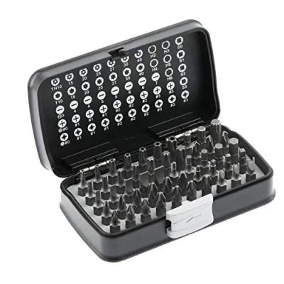 Imagen de Hogert Technik HT1R461 Kit de puntas tornillo Caja plástico 50