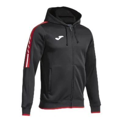 Imagen de Joma OLIMPIADA Sudadera con Capucha, Negro/Rojo, M para Hombre