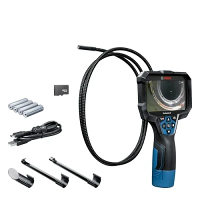 Imagen de Bosch Professional Cámara de inspección GIC 12V 5 27 C (longitud del cable: 150 cm, función orientación AutoUp, pantalla alta resolución: 5&quot; 1280x720 px, en caja cartón)