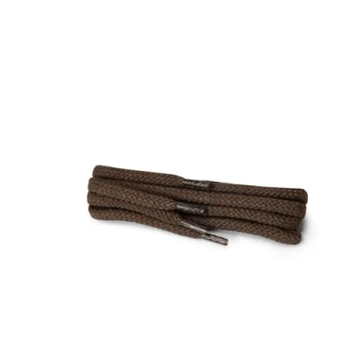 Imagen de Kaps cordones redondos, de algodón 100% duraderos, hechos en Europa, 1 par, colores y longitudes(60 cm 3 a 4 pares ojales / 76 marrón)