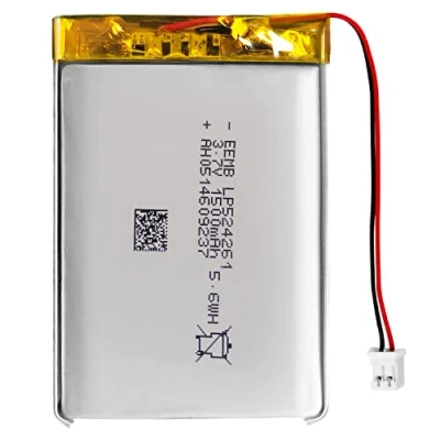 Imagen de EEMB Lithium Polymer batería 3.7V 1500mAh 524261 Paquete de Recargable Lipo con Conector JST para VXI Blue Parrott: confirme la polaridad del Dispositivo y Antes Comprar