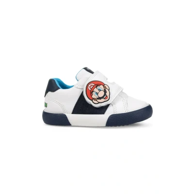 Imagen de Geox B GISLI Boy C, Zapatillas Bebé Niños, White/Navy, 24 EU