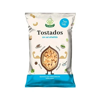 Imagen de EL NOGAL Frutos Secos Almendra Repelada Tostada Sin Sal Bolsa, 100 g