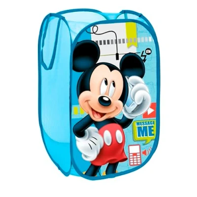 Imagen de Superdiver Cesta Plegable Infantil de Tela con Asas I Cubos Organizador para Ropa y Juguetes (58x36x36) Cuarto Niños Contenedor Habitacion Niñas Cesto Dormitorio Bebe (Mickey Mouse)