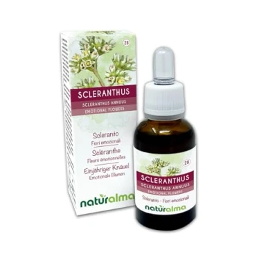 Imagen de Scleranthus o Escleranto (Scleranthus annuus) Flores de Bach Naturalma Gotas 30 ml Extracto líquido sin alcohol Esencias florales Vegano y libre