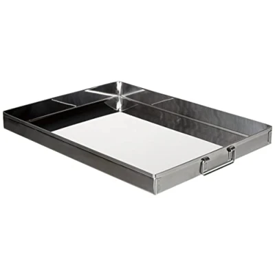 Imagen de Ibili EMPANADERA INOX 40x30x3,50 CMS, Acero Inoxidable, Plateado, 40 x 30 3.5 cm