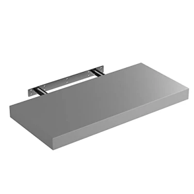 Imagen de CASARIA Estantería para Pared Baldas Flotantes 110cm Fijación Invisible Repisa Multiusos Estante Madera