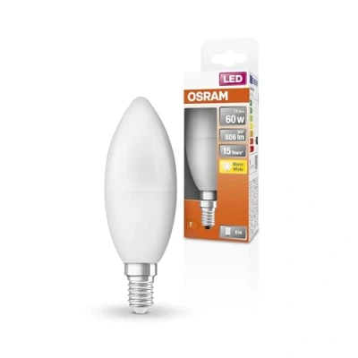 Imagen de OSRAM LED Retrofit CLASSIC B Bombilla , Casquillo E14 2700 K 6 W Equivalente a 60W Blanco cálido